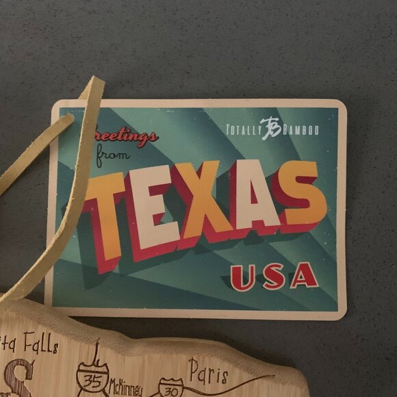 Texas charcuterie bamboo board NWT - Picture 3 of 5